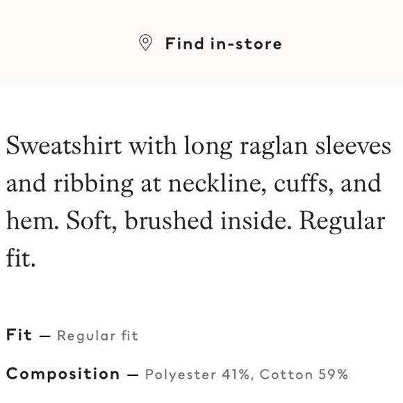 H&M MENS SWEATSHIRT IN GREY - Picture 6 of 7